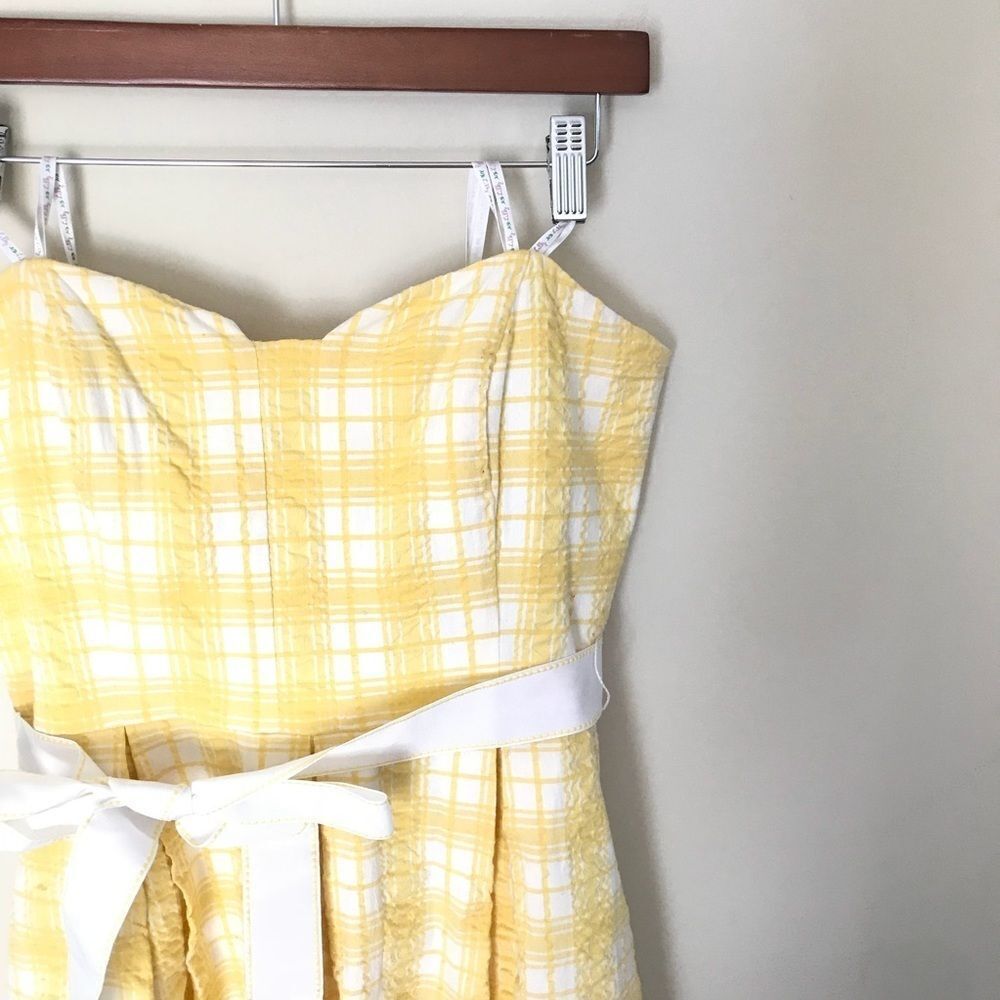 Lilly Pulitzer Yellow Strapless Dress